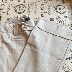 Cream Striped Slacks